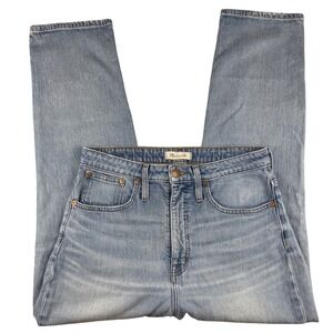 Madewell Curvy Classic Straight Blue Jeans Sz 29 Light Wash Denim Casual Relaxed